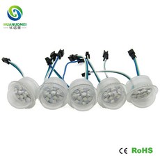 Rgb 35mm 9led ucs1903 디지털 rgb led 픽셀 빛 놀이 공원 타고 5050 smd rgb led 9 leds/모듈 방수 ip67 dc12v 입력, 단일