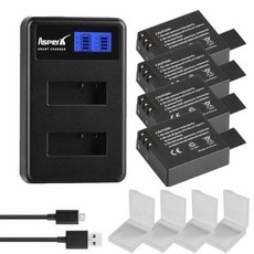 1350mAh SJ4000 배터리 및 충전기SJCAM 와이파이 SJ4000와이파이 EKEN H9R M10 4K H3 H8 PG900, 4 Battery Set, 03 4 Battery Set, 1개