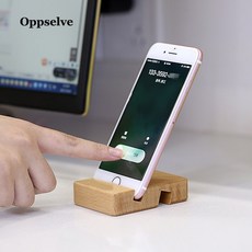 Oppselve 나무 책상 전화 홀더 아이폰 7 11 x 화웨이 p20 p30 라이트 샤오 미 레드 미 노트 5 미 8 스마트 폰 휴대 전화 홀더, 1개, Dual Slot Holder^0