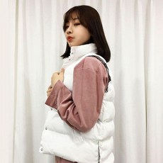 교복몰 협력업체 소녀F 언제나 따뜻해 패딩조끼 여성 패딩 다운패딩조끼