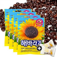 롯데제과 해바라기초코볼 (80g) x 4봉(+밀크츄2개 포함), 1세트, 320g