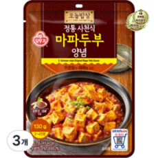 오뚜기 정통 사천식 마파두부 양념, 130g, 3개