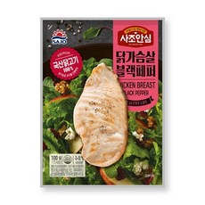 사조대림 사조안심 닭가슴살 블랙페퍼, 100g, 10개