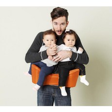 스타일리스트 제이 출산용품 쌍둥이 아기띠, 오렌지