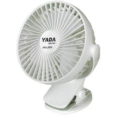 야다 전기(YADA) USB 충전 선풍기 소형 클립·탁상 겸용 KN-L2855 15.3×11.3×20㎝
