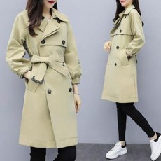 가을 코트 점퍼 자켓 트렌치 여 하프 2019 가을 유행 한복 캐주얼 허리 여장 여장 봄가을 코트