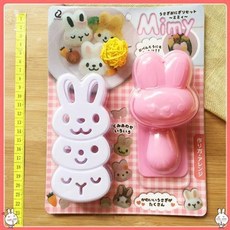 주먹밥 모양틀 김펀치 DIY 애니멀 김 모양 도시락 소풍 운동회 아이간식 미니, 토끼 주먹밥, 1개