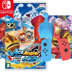 닌텐도스위치 낚시스피릿 파닥파닥 즐거운수족관 새제품 칩 팩, 낚시스피릿 파닥파닥+아키토모 낚시콘 세트