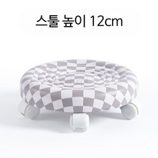 실내 앉은뱅이 스툴 공사용 바퀴달린 좌식 보조의자 앉은뱅이의자 낮은, D_화이트 그리드 물 골판지 표면4륜 모델무음, 1개