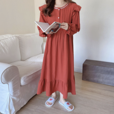 도트 수면 빅사이즈 잠옷 원피스 임부 수유 잠옷 파자마 홈웨어 홈캉스 선물