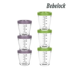베베락 포네르 트라이탄 이유식 용기 180ml 3P +240ml 3P, 포네르180(레드빈3P)/포네르240(올리브3P)
