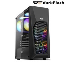 부피가 큰 상품은 개별 택배비 적용으로인한 2개이상 구매시 착불로 발송됩니다.다크플래시 darkFlash DK150 RGB PC케이스 (블랙)