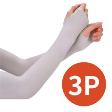 라니아 남녀 공용 아이스 팔토시, 그레이, 3개, 손등 커버형 그레이, 3개, 손등 커버형