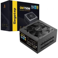 Segotep 750W Power Supply 80 Plus Gold Full Modular PCIe 5.0 & ATX 3.0 Gaming PSU for 엔디비아 RTX 20/30, Black