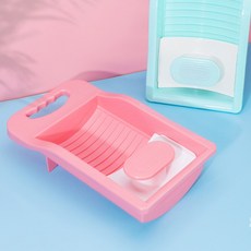 속옷 브라자 브라 팬티 행주 걸레 속옷 손잡이 빨래판 빨랫대, 본상품선택, 1빨래판-핑크, 1개