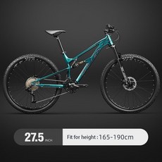 풀샥mtb 자전거 산악 27.5인치 입문용, [01] 27.5 inch, [01] 30, [02] green