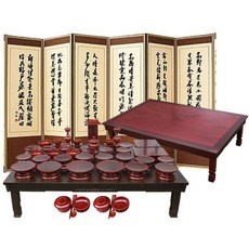 박씨상방 3종161 남원고급효제기(신형)물푸레47P + 황토색추사김정희6폭병풍 + 4.5무전모자이크교자상 + 상커버