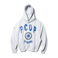 펀치드렁크파티즈 PCDP Oversized Hoodie (멜란지 화이트)