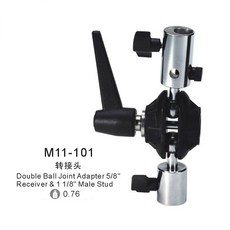필름 tv 스튜디오 램프 홀더 어댑터 M11 101 16mm 커넥터, 1pc adapter only