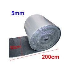 단열시트 자동차 어쿠스틱 열 소음 차단 매트 방음 보닛 데드닝 벽 후드 5mm 200cm x 50cm, 200cmx50cmx5mm, 1개