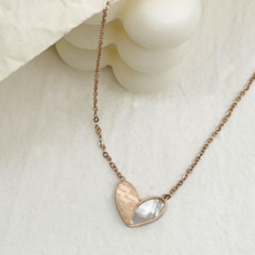 써지컬스틸각인목걸이하트