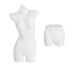 마네킹 모형 진열창 소품 타입여성 팬티 내복 브래지어 반신디스플레이 모델, C01-공식모델