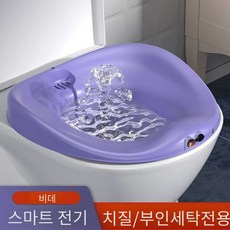 뛰어난 비데 치질 남성과 여성을위한 전기 플러시 약 훈증 임산부와 노인이 쪼그리고 변기 세면대없이 엉덩이를 씻는 경우, [02] [모닝 미스트 그린] 충전식 배터리/지능형 전