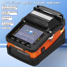 VFL OPM 도구 키트 포함 AI 6C 광섬유 융합 스플라이서 광학 코어 용접기 스플라이싱 머신, AI-5