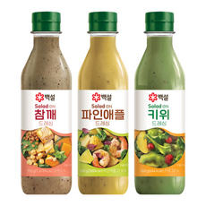 [대용량] 백설 참깨드레싱550g 파인애플드레싱560g 키위드레싱560g