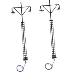 테이블 장면 장식용 DIY 모델 기차 액세서리 2pcs 미니어처 철도 경전철 모형n, 2개