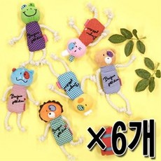[JHM4Q723_51CM]D17 바스락 토이2 6개세트 1봉 애견장난감, ONECOLOR／FREE, 1개