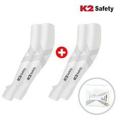 k2 safety x벤더 아이스 쿨토시 손등형 1+1 팔토시 여름토시, 화이트, 2개