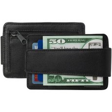 SG-104 DeepPocket 가죽 머니 클립 지갑 지퍼가 달린 동전 / 토큰 포켓 SG-