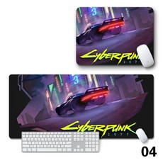 사이버펑크 2077 게이밍 마우스패드 장패드, 4 + 70*30cm