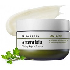 BREW GREEN Artemisia Camiling Repair 크림 75ml - Redness 완화 스킨 수딩 & 모이스처라이징 페이셜 크림 마일드 살리, 1