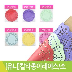SP 유니아트 칼라종이레이스 소 도일리페이퍼, 연두