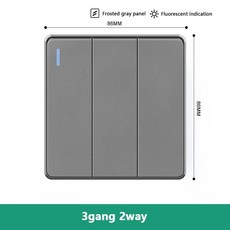 UK 13A USB 타입 C 18W 급속 충전 벽 소켓 플러그 범용 조명 스위치 듀얼 콘센트 AC110 250V, 01 3gang2way, 01 110 250 볼트, 1개
