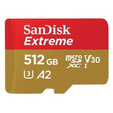 샌디스크 익스트림 메모리카드 마이크로칩 QXA1, 512GB