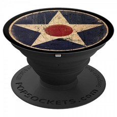 Vintage Military Co. 2 차 세계 대전 공군 PopSockets PopGrip : 스마트 폰 및 태블릿 용 교체 가능한 그립, 단일상품, 단일상품