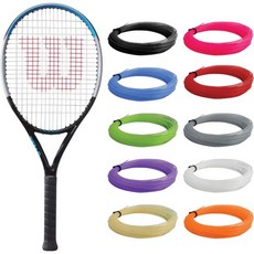 윌슨 울트라 V3 주니어 테니스 라켓 - 맞춤형 색상의 합성 구트 스트링이 있는 스트롱 초보자를 위한 훌륭한
