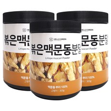 헬로우그린 국산 볶은 맥문동 분말 300g(통) 대용량 볶은맥문동차 맥문동가루, 300g, 3개