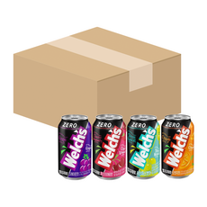 웰치스 제로 그레이프 + 체리스트로베리 + 샤인머스켓 + 오렌지 355ml 6캔씩 총 24캔