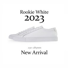 Rookie White 2023커먼맛 아킬레스 화이트스니커즈/주문제작 수제화 7-10일소요/커먼프로젝트스타일