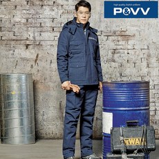 A-의류 (추동 J-412 점퍼 P-412 바지 별매 블루 M~4XL 청지 겨울 패딩 방한 점퍼 하의 근무복 작업복 방한복 파브)