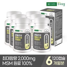 [건국유업] 관절건강 엠에스엠 2000 120정x6개(12개월), 6개