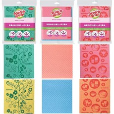 3M 행주 주방 셀룰로오스 크로스 시트 6매 스카치브라이트 CCL-6PA 대청소, 1개