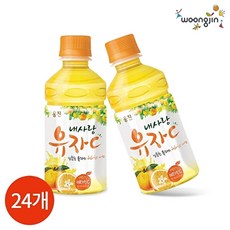 웅진유자 280ml 페트 1박스24병 음료 여름