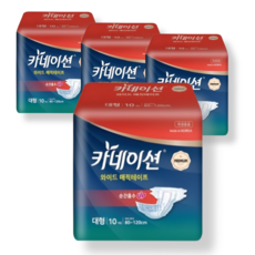 카네이션 겉기저귀 와이드매직 대형 고급 10매, 10개입, 4개