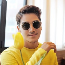 스타일호른 나인 라운드 메탈 편광 핑크 여자선글라스