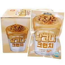 달고나 크런치 사탕 25g x 12개입 1곽/달고나커피/캔디/달구나/달고나사탕 식품 > 스낵/간식 초콜릿/사탕/젤리/껌 캔디류 일반하드캔디, 1
